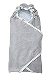 Lodger Newborn Wrap Blanket Scandinavian Flannel (Newborn, Mist) by Lodger