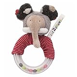 Moulin Roty's - Elephant Zazous Ring Rattle [並行輸入品]