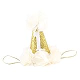 Lovoski 新生児　ベビー　パーティー　キラキラ　王冠　ティアラ　ヘアバンド　髪飾り　ギフト　全6色 - ベージュ