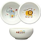 こだわり食器と雑貨のお店irodori 子供食器 2柄セット どうぶつサーカス すくい易いおかず鉢 径9.7cm 約150ml ライオン&ゾウ キッズ 子ども 出産祝い 動物 介護 幼児 リハビリ ベビー食器セット