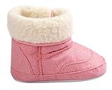 Plus Nao(プラスナオ) 子供用 2Wayムートンブーツ ショートブーツ ミドルブーツ ベビーシューズ もこもこ ふわふわ 折り返し 2Way 保温 防 13cm ピンク