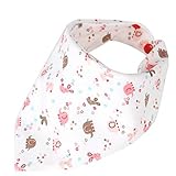 ノーブランド品 2PCS　コットン　幼児　ベビービブ　唾液タオル　よだれかけ　バンダナ　三角形　ヘッドスカーフ　ネックスカーフ　5パタン選べる - ＃3