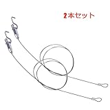 ピクチャーレール 吊り下げ 金具 パワーミニワイヤー ピクチャー ワイヤー 自在フック 汎用 ピクチャーレール用 飾って見せる 吊り 径約 2.0mm 2m 耐荷重約15kg (2本)