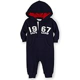 Ralph Lauren(ラルフローレン) フード付1967ワッフル地カバーオール(Navy) 9M(6-9ヶ月)[並行輸入品]