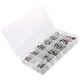 F Fityle フラット＆スプリングロック　ワッシャーキット　ステンレススチール　790個入り（m4-m12）　修理工具