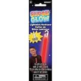 Red 6in Glow Stick Necklace おもちゃ (並行輸入)