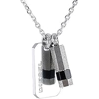 Amazon | ディーゼル ダブル リング ネックレス ペンダント DX1168040