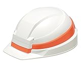 アズワン 防災用ヘルメットIZANO ホワイト/オレンジライン 62-3805-50/380225