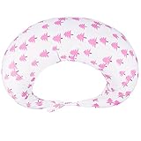 SAM&co (サムアンドコー) 授乳クッション 洗える ふわふわ素材 マルチクッション 北欧 ウッド (ピンク)