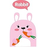 子供のベッドルームのための10実用的な照明スイッチおかしいウォールステッカー・壁用シールのセット、ウサギ