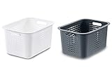 Orthex Group スウェーデン製 ポリプロピレン収納バスケット 高さ20cm 【 グレー 】