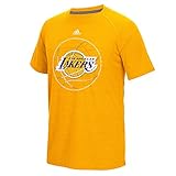 Los Angeles Lakers NbaユースソーラーロゴTシャツゴールド( XL 18 )