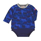 MIKIHOUSE（ミキハウス）車柄＆マルチボーダー 長袖ボディシャツ 70cm,青