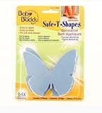 Baby Buddy 10ブルーバタフライノンスリップ安全アップリケステッカーBathtub /シャワー