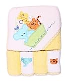 Spasilk 100% Cotton Hooded Terry Bath Towel with 4 Washcloths, Ark Yellow by Spasilk [並行輸入品]