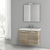 Nameeks cp21 ACF 30 "壁マウントVanity Set with木製キャビネット、セラミックTop with、 ACF CP21-637509898397
