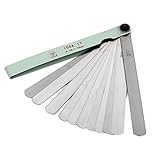 uxcell　シックネスゲージ　すきまゲージ　スキマゲージ 　隙間ゲージ　メトリック　計測隙間ゲージ　金属　15cm 150mmの長さ 0.02mm-1.0mmの厚さ