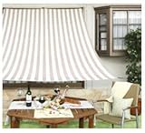 オーニング・日よけ サンシェード マルシェF 巾180cm×長さ90cm 遮熱ストライプ BJ5201-85