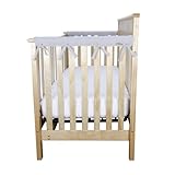 Trend Lab Fleece CribWrap Rail Covers for Crib Sides (Set of 2), Gray, Narrow for Crib Rails Measuri