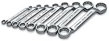 SK Hand Tools 86188- 8 Piece 12 Point Short Deep MM Offset Box End Wrench Set