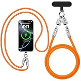USB Type-C to C ストラップ型ケーブル 1本で2役 65W/1.2M Type C ケーブル 携帯ストラップ 手掛け 首掛けストラップ iPhone 16ケーブル 落下防止 紛失防止 断裂を防ぐ iPhone16/16シリーズ充電ケーブル MacBook、iPad Pro/Air、Galaxy、Sony、Pixel等タイプc多機種対応 オレンジ