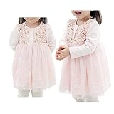 ベビー　ワンピース　ドレス　70～80　80～90　90～100cm　秋　長袖　ベビー服　女の子　綿　コットン　レース　プリンセス　花柄　パーティー　結婚式　入園式　通園　出産お祝い　カジュアル　白/