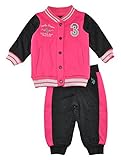 US Polo Assn baby GirlsフリースジャケットSweatパンツセット2 カラー: グレー