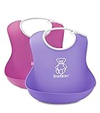 BABYBJORN Soft Bib, Pink/Purple, by BabyBj?rn