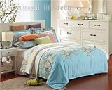 1 の卸売ピースのフラワープリントされた豪華なキングサイズの掛け布団寝具快適な安全は 4 台の PC のあなたの選択の様々なスタイルのセットを設定する