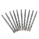 B Blesiya ツイストドリルビット　ストレートシャンク　ドリル刃　回転ツール　チタンコーティング　8mm　10個入り