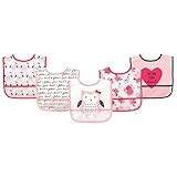 Hudson Baby (ハドソンベビー) Waterproof Bib with Crumb Catcher Pocket Hudson Baby ハドソンベビー ポケット付き 防水エプロン 5枚セ