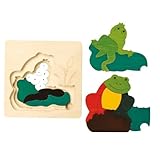 ジョージ・ラック・パズル/GEORGE LUCK PUZZLE/木のパズル/グローアップパズル・かえる/GL522