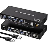 HDM KVM 切替器 デュアル モニターHDMI 2入力2出力 HDMI USB3.0 切替 4K 60Hz Dual Monitor HDMI KVM スイッチャー 2PC 共有 2画面 同時出力 2HDMI 複数 4USB セレクター HDMI 2入力2出力 手動 USB3.0 4ポート マウス キーボード プリンター スイッチ HDTV プロジェクター モニター ビデオ 伝送