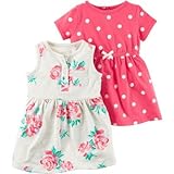 Carter's(カーターズ) 2パックドレスセット ピンク ワンピース 12ヶ月【並行輸入】