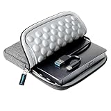 ROOFULL 外付けCD DVDドライブ USB 3.0 & USB-C キャリーケース付き ポータブル USB ROM +/-RW 光学ディスクドライブ プレーヤーバーナー ノートパソコン Mac コンピューター MacBook Pro/Air Windows 11/10/8/7 デスクトップPC用