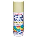 ニッペ ペンキ スプレー アクリルラッカースプレー 400ml アイボリー ラッカー つやあり 屋外 日本製 4976124271946