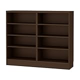 岩附(IWATSUKI) 書棚 ダークブラウン 高さ100cm 幅120 奥行29.5 レギュラー 幅木よけ加工有り 日本製 CS-W120-H100RHDB