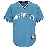 Kansas City RoyalsコロンビアブルーレプリカCool Base Cooperstown Jersey by Majesticサイズ: XXXL選択