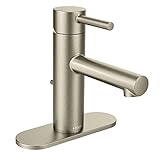 Moen 6190BN Align One-Handle High Arc Bathroom Faucet, Brushed Nickel [並行輸入品]