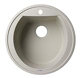 Alfiブランドab2020di 20 "差し込み式ラウンドGranite複合Kitchen Prepシンク 20 Inch AB2020DI-B 1