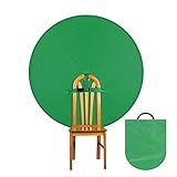 FotoFoto グリーンバック 椅子 グリーンスクリーン 143cm x 143cm クロマキー 背景 ウェブカメラ zoom バーチャル