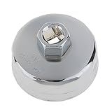 Perfk ステンレス鋼　65mm 　14 フルート　オイルフィルター　レンチ　除去　キャップ　ツール　ソケット　スパナ　901