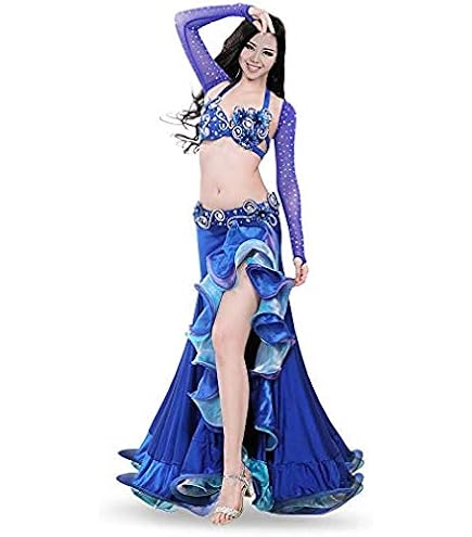 Amazon.co.jp: DEBLE豪華 ベリーダンス衣装セット インドダンス