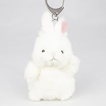 Amazon.co.jp: たけのこ プチ森のなかま キーホルダー ウサギ 白