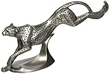 Design Toscano Fluidity of Motion Cheetah Statue, Silver