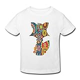星 メンズ動物 狐 アニメ 日本 Tシャツ 5-6 Toddler