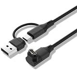 2in1ガーミン用充電ケーブル USB A/Type-C チャージングケーブル 30CM 対応 Garmin Watch Fenix 7 7S 7X 6 6S 6X 5 5S 5X Plus Vivosmart 5 4 4S 3