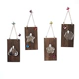 Fenteer ５タイプ選べる　絶妙　ガラス工芸品　テラリウム　容器　透明　ガラス　花　植物ポット - 4個セット