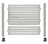 ボーダーフェンス スタンダード ミドルタイプ1面用セット(平地金具) ウォッシュホワイト BFST-MDHB-WH