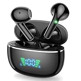 【Bluetooth 5.3・2024新登場】Bluetooth 5.3+EDR搭載 イヤホン ワイヤレスイヤホン ブルートゥースイヤホン イヤフォン単体6時間再生 大容量充電ケース付 Hi-Fi重低音 自動ペアリング IPX4防水 LEDディスプレイ残量表示 ハンズフリー通話 左右分離型 快適なフィット感 音量調整可能 小型/軽量 PRO8-02